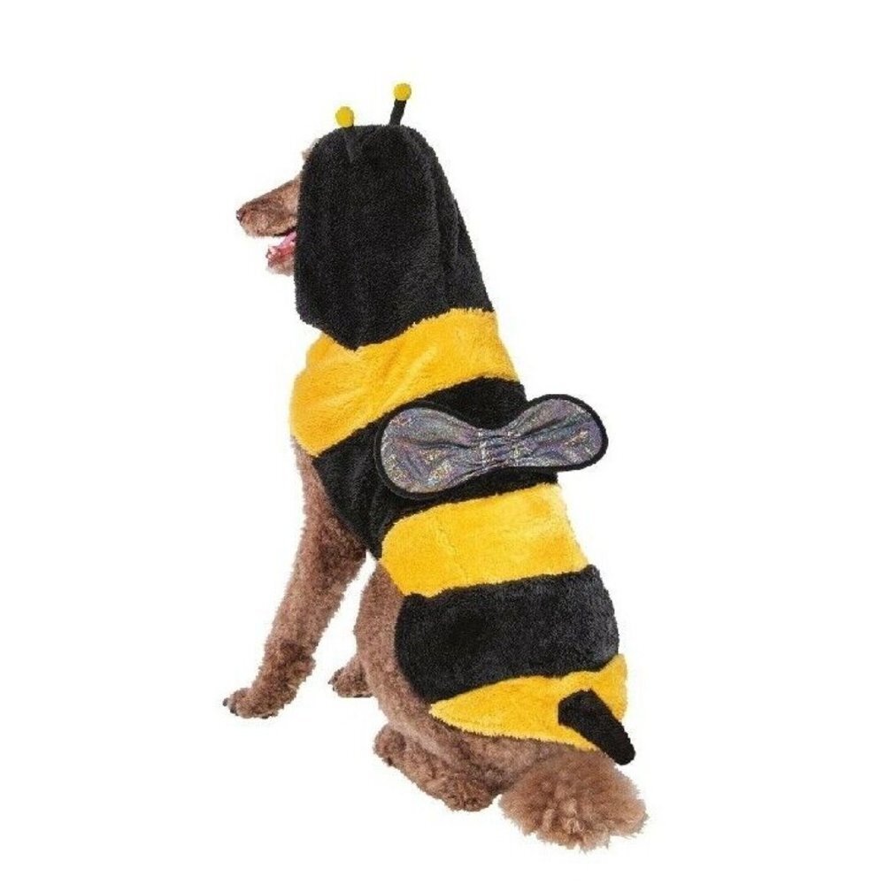 Celebrate Dog Size SMALL Bumblebee Halloween Costume Yellow Black Silver